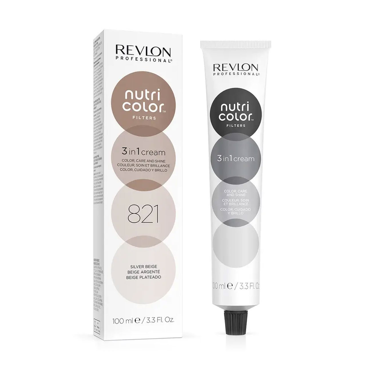 Тонувальна маска для волосся Revlon Professional Nutri Color Filters Toning 821 Silver Beige, 100 мл
